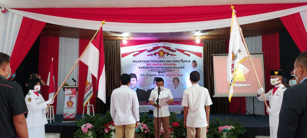 Gerindra Sulsel Lantik Subair Nasir di Selayar