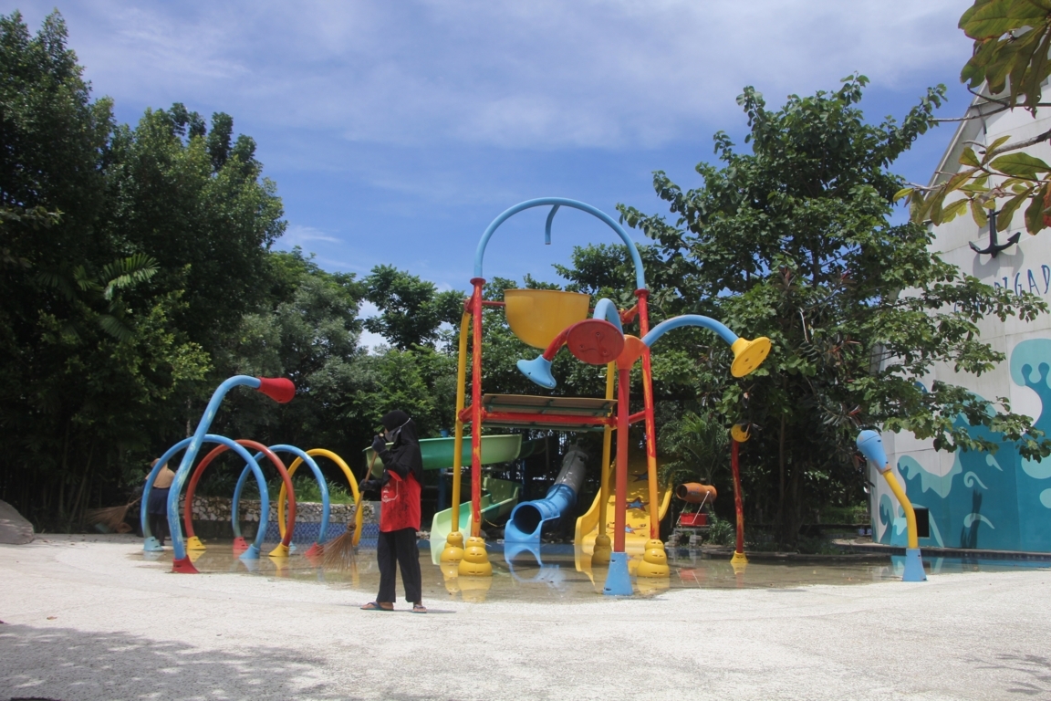 area permandian Bugis Waterpark Adventure di Jalan Antang Baruga, Makassar