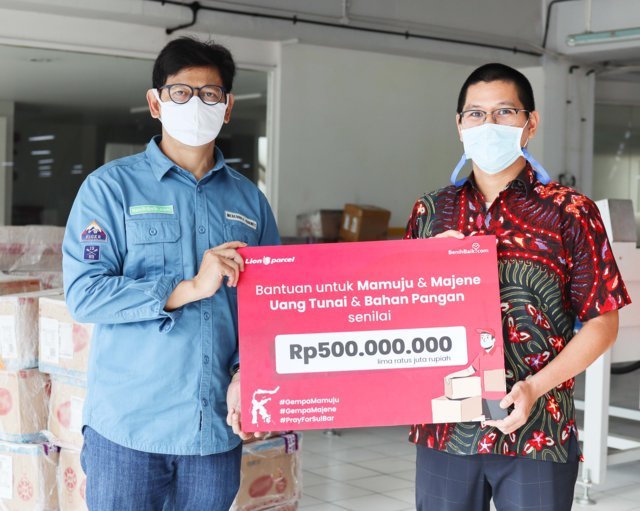 Lion Parcel Peduli untuk Mamuju dan Majene