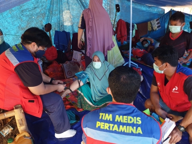 Pertamina Beri Bantuan Medis Korban Gempa