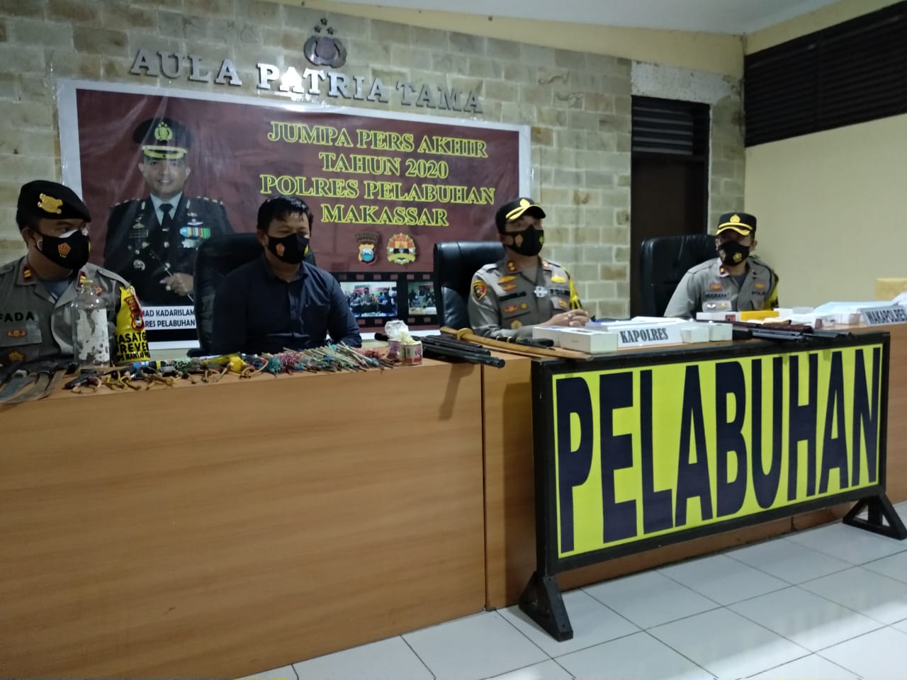Polres Pelabuhan Makassar Proses 157 Tersangka Selama Tahun 2020