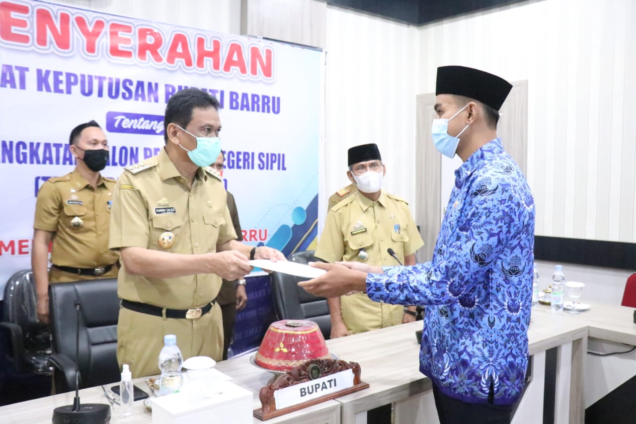 Suardi Serahkan 168 SK CPNS