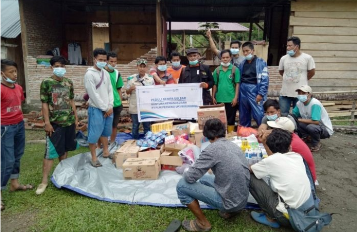 PLN Salurkan Bantuan Gempa Sulbar