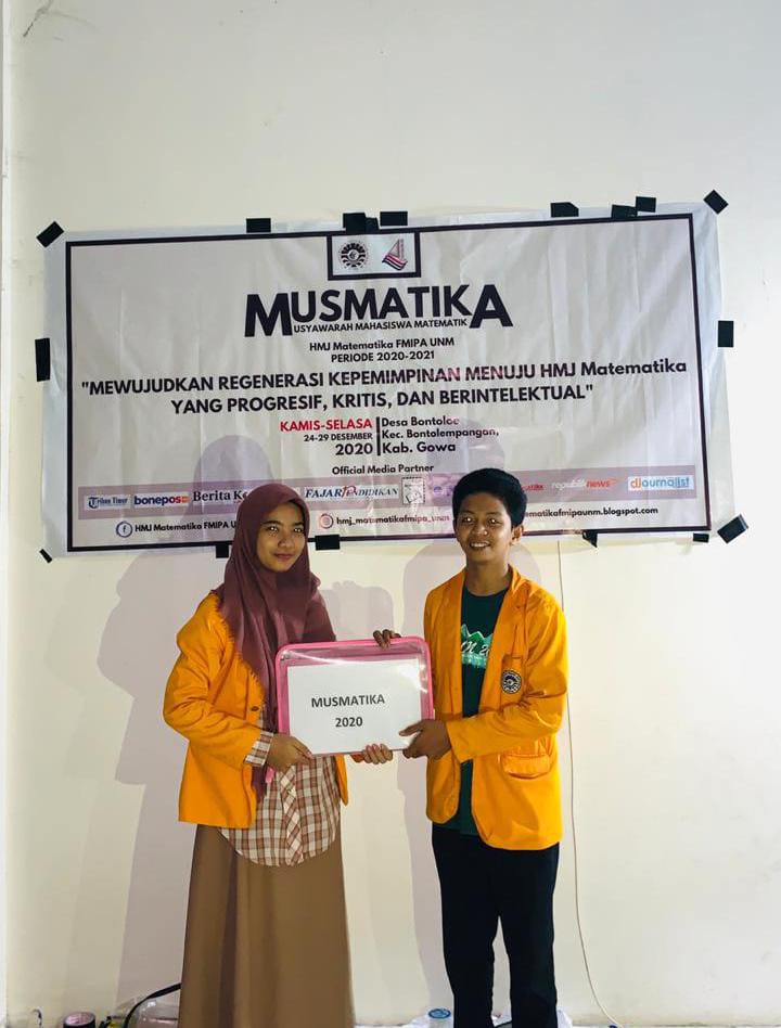Pimpin HMJ Matematika FMIPA UNM, Asriadi: Selalu Ingatkan Kami