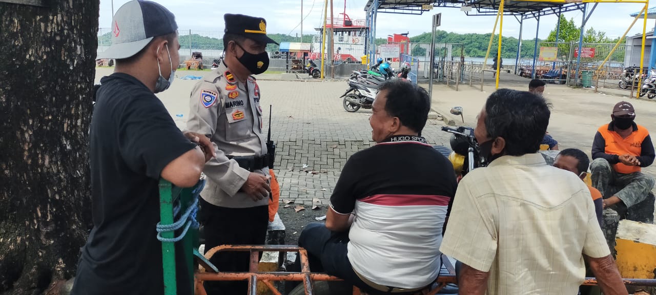 Polres Imbau Penumpang Patuhi Prokes