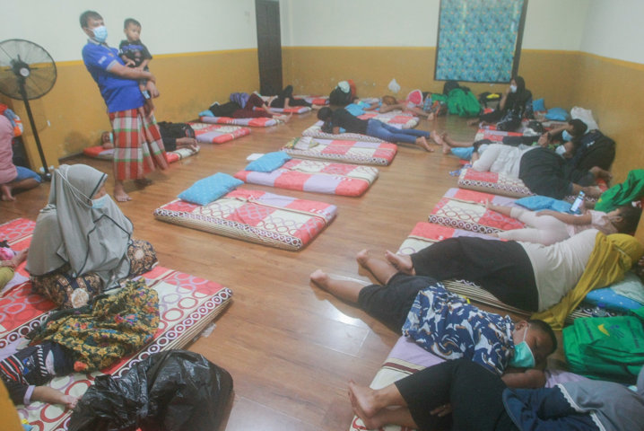 102 Pengungsi Korban Gempa  Dipulangkan ke Jateng dan Jatim