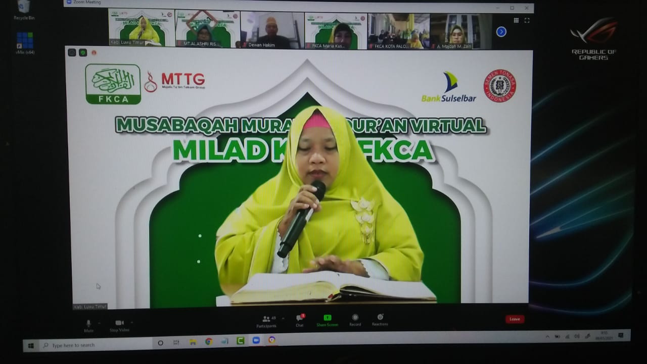 Rahmi Wakili Lutim di Lomba MMQ
