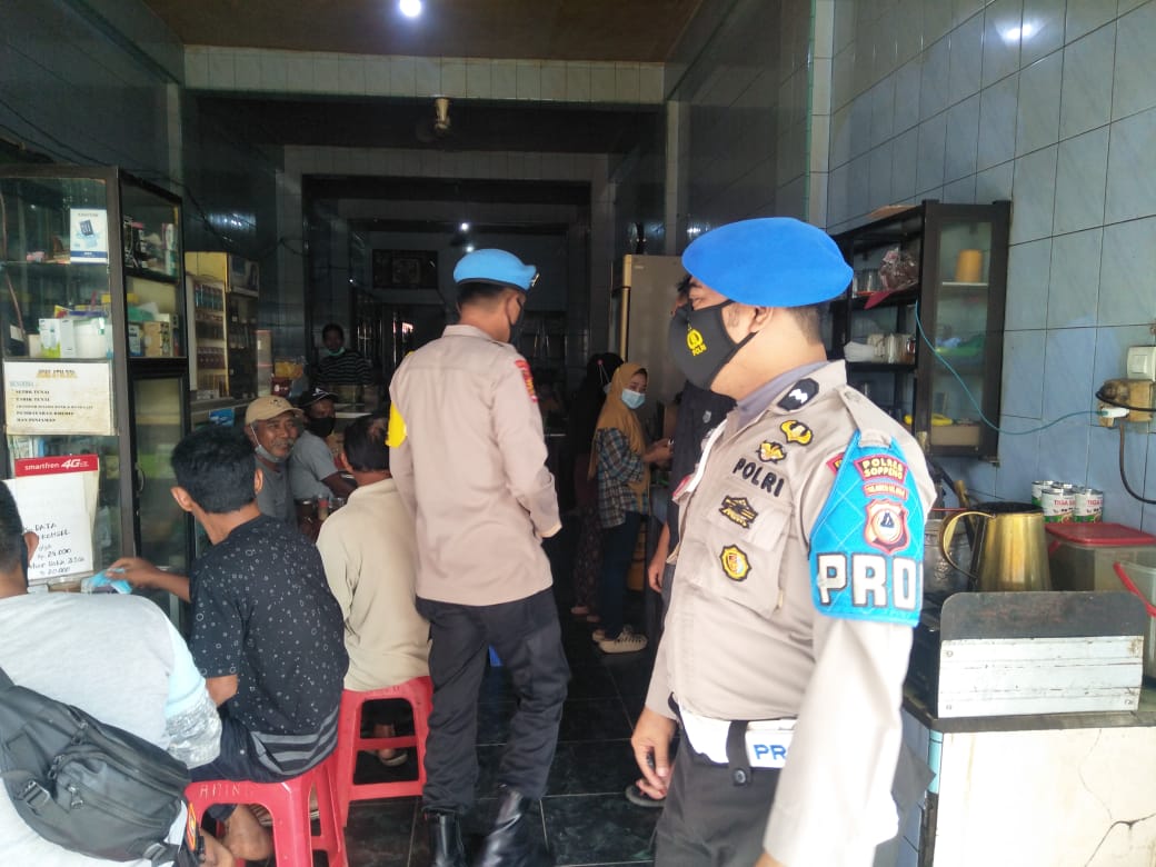 Tekan Penularan Covid-19 Propam Sidak Warkop