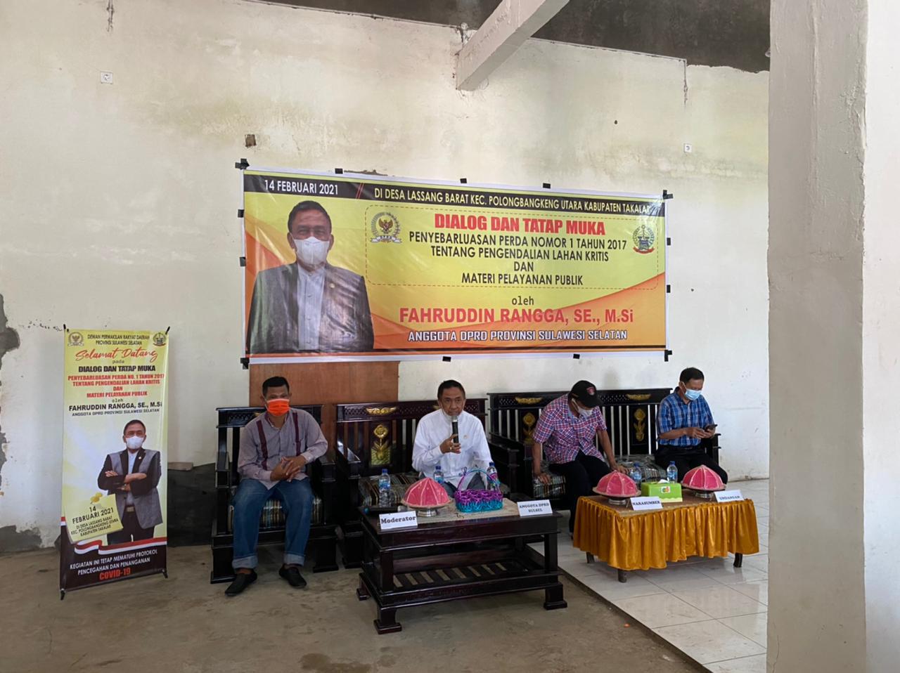 Rangga Sosialisasi Perda Pengendalian Lahan Kritis