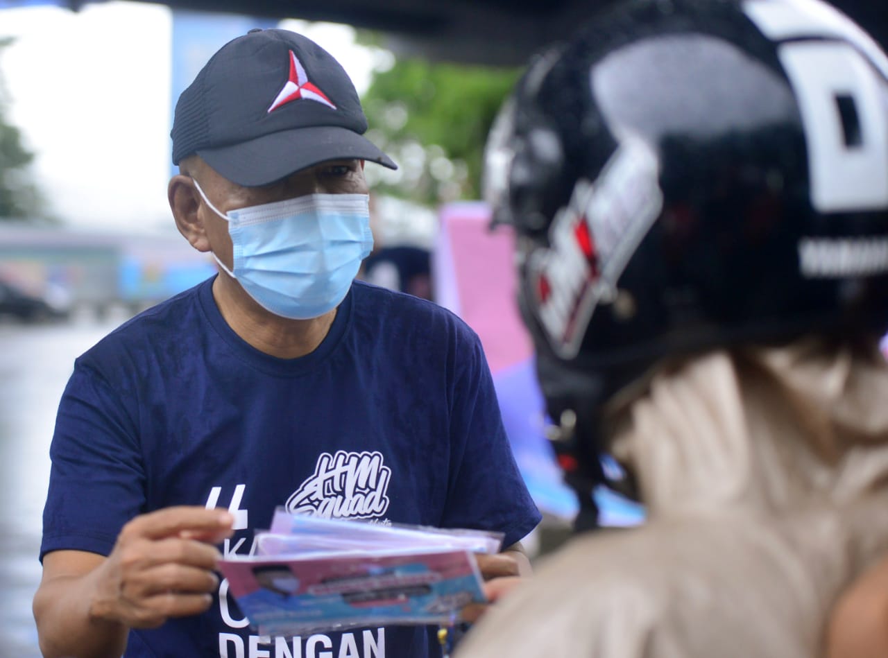 Haidar Bagi Masker Dihari Valentine