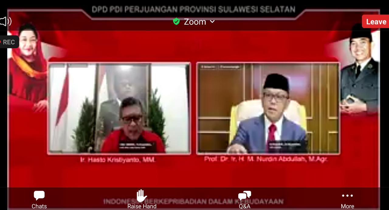 Hasto, Gubernur, ARW dan RPG Bicara di Webinar Pangan