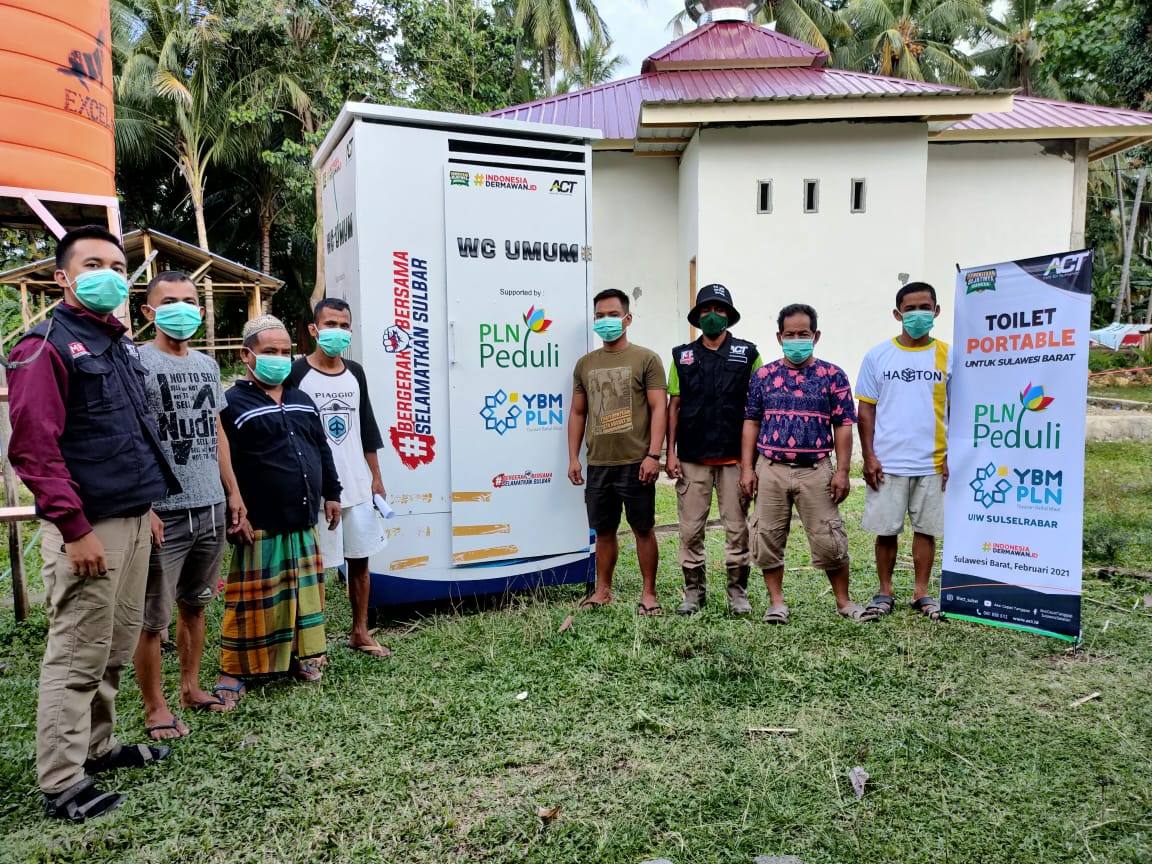 ACT Salurkan Toilet Portabel untuk Penyintas Gempa Sulbar