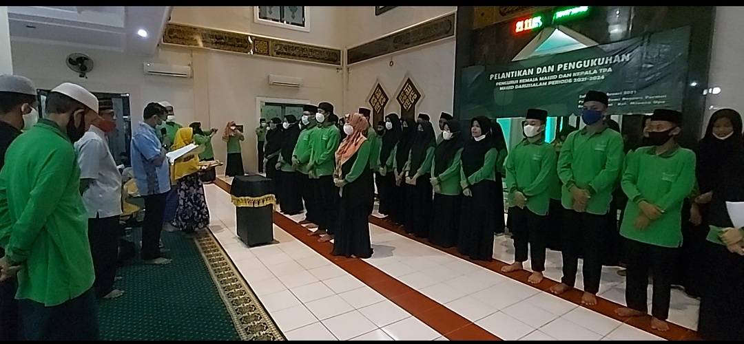 Dilantik Periode 2021-2024, IRM Darussalam Diminta Bersinergi Pengurus Masjid dan MT