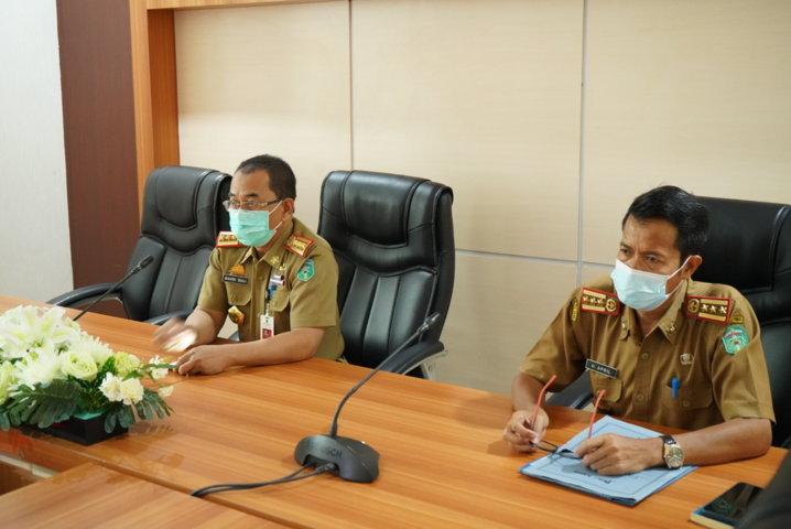 Sekkab Rakor Virtual Penanganan Covid-19