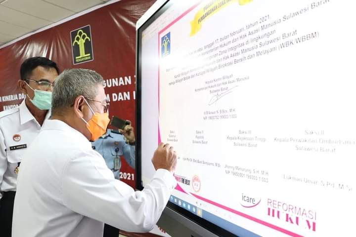 Ali Baal Hadiri Deklarasi Kanwil Kemenkumham ulbar
