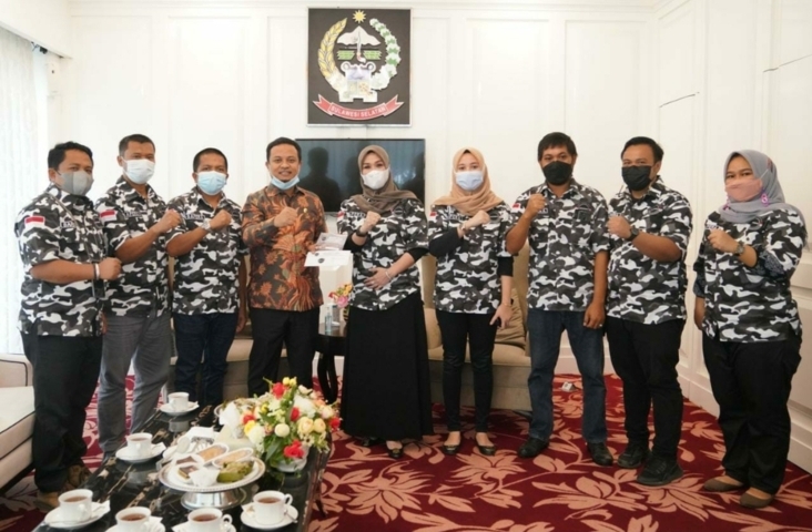 Andi Ina kartika Temui Plt Gubernur Sulsel