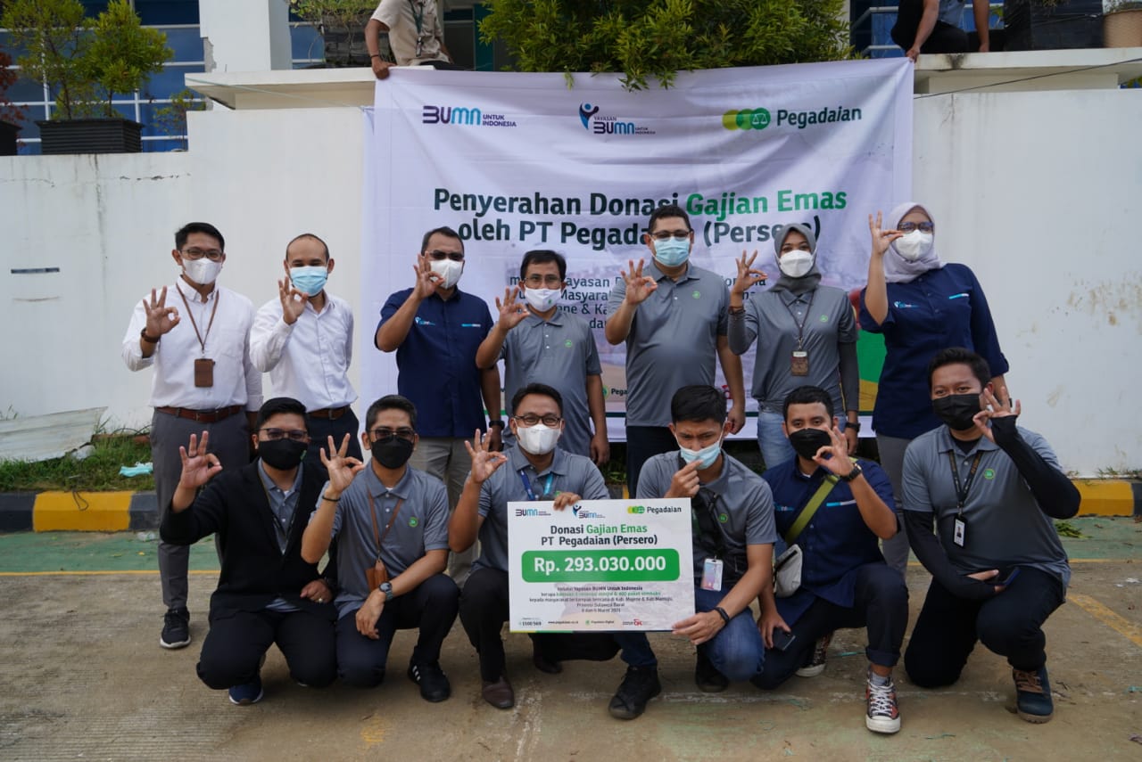 Gajian Emas Pegadaian Kumpulkan Donasi Rp293 Juta