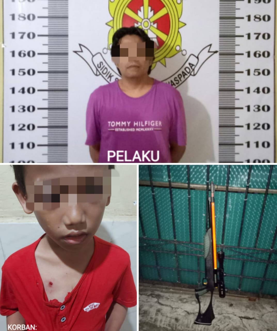 Mabuk, Dada Bocah Ditembak
