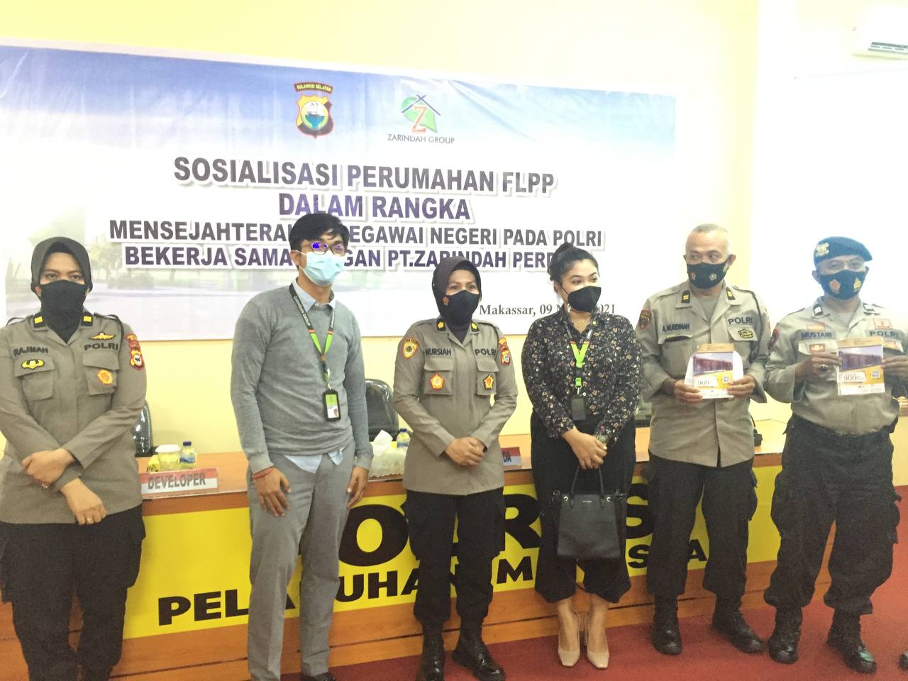 Sosialisasi penyediaan Rlrumah bersubsidi FLPP untuk Personel Polres Pelabuhan Makassar 