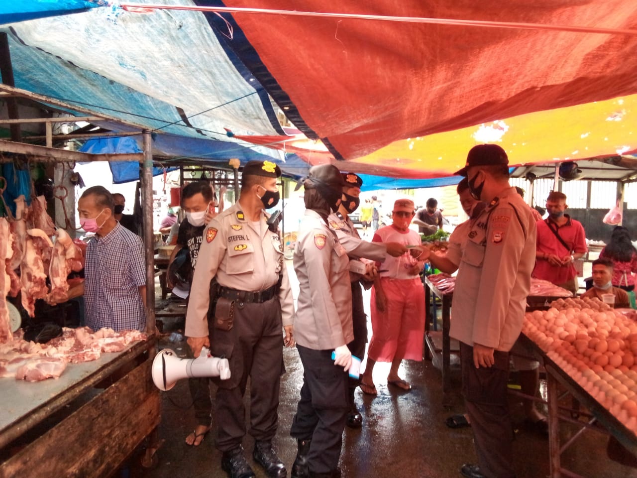 Imbau Protokol Kesehatan, Personil Polres Pelabuhan Makassar Gencarkan Operasi Yustisi