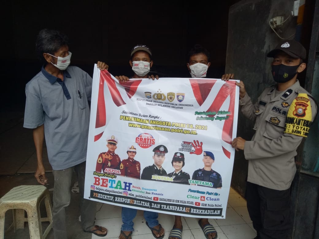 Sosialisasi Betah, Polres Pelabuhan Makassar gerakan para Bhabinkamtibmas