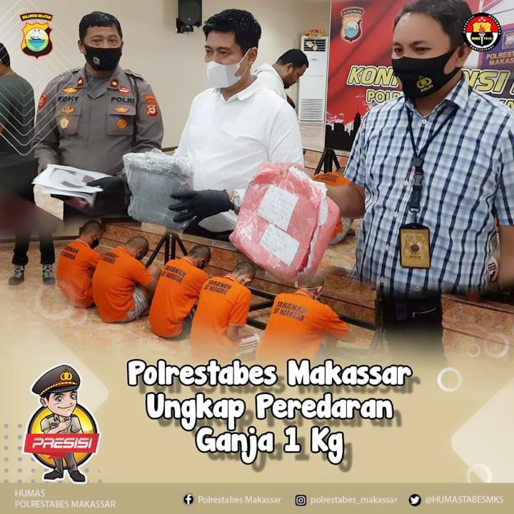 Oknum Mahasiswa Edarkan Satu Kilogram Ganja