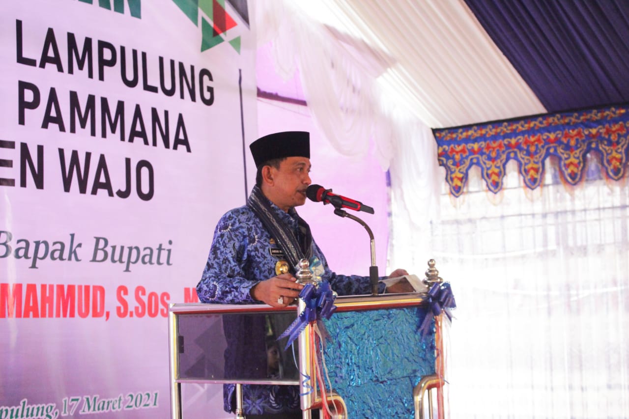 Amran Resmikan Kantor Desa Lampulung