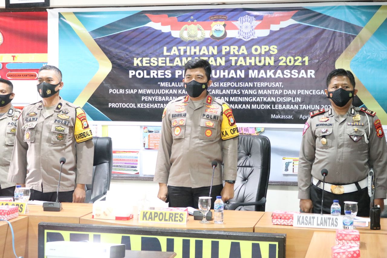 Kapolres AKBP Kadarislam membuka Lat Pra Ops Keselamatan 2021