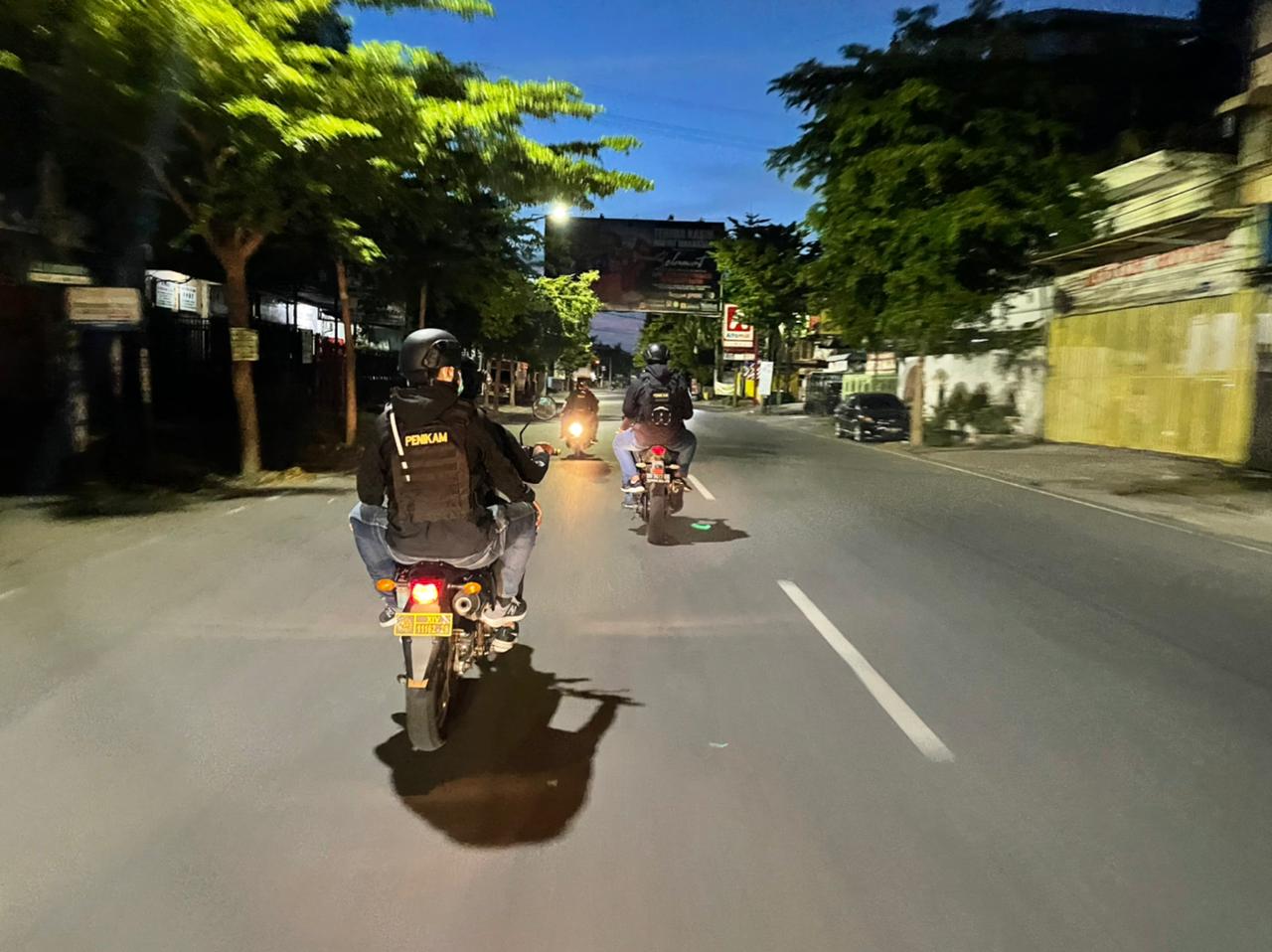 Tim Penikam Polrestabes Makassar sedang melakukan patroli