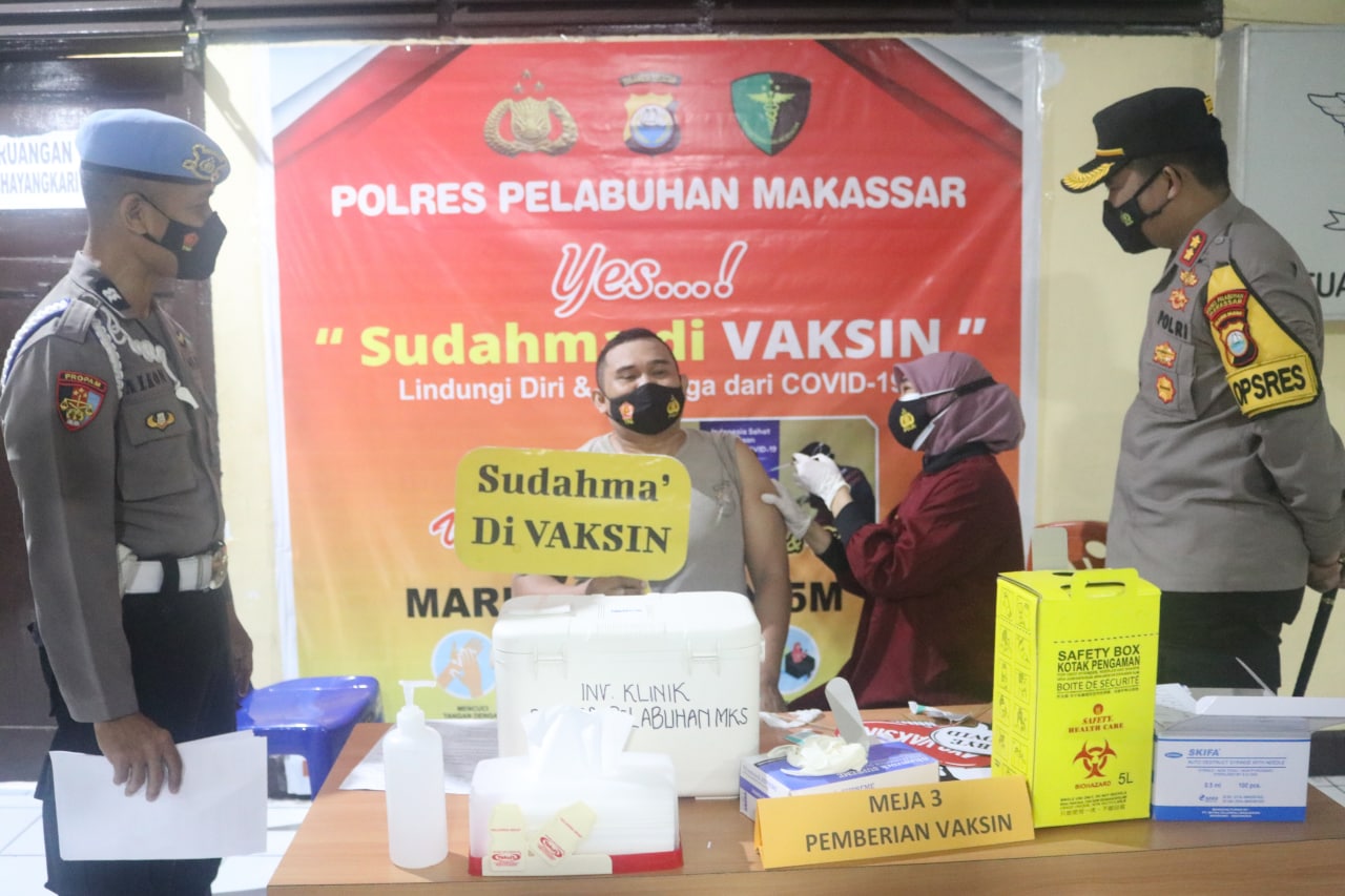 Kapolres Pelabuhan AKBP Kadarislam Imbau Sukseskan Vaksinasi