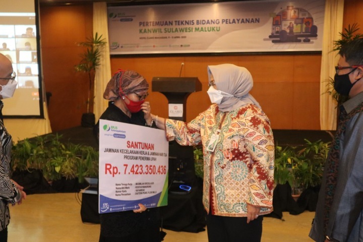 BPJamsostek Serahkan Santunan Kematian Rp7,4 M
