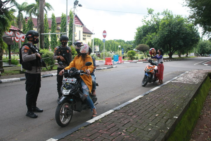 Pengamanan ekstra ketat Mapolda Sulsel
