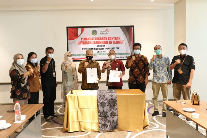 Kominfo-PT Telkom Sepakati Kerjasama