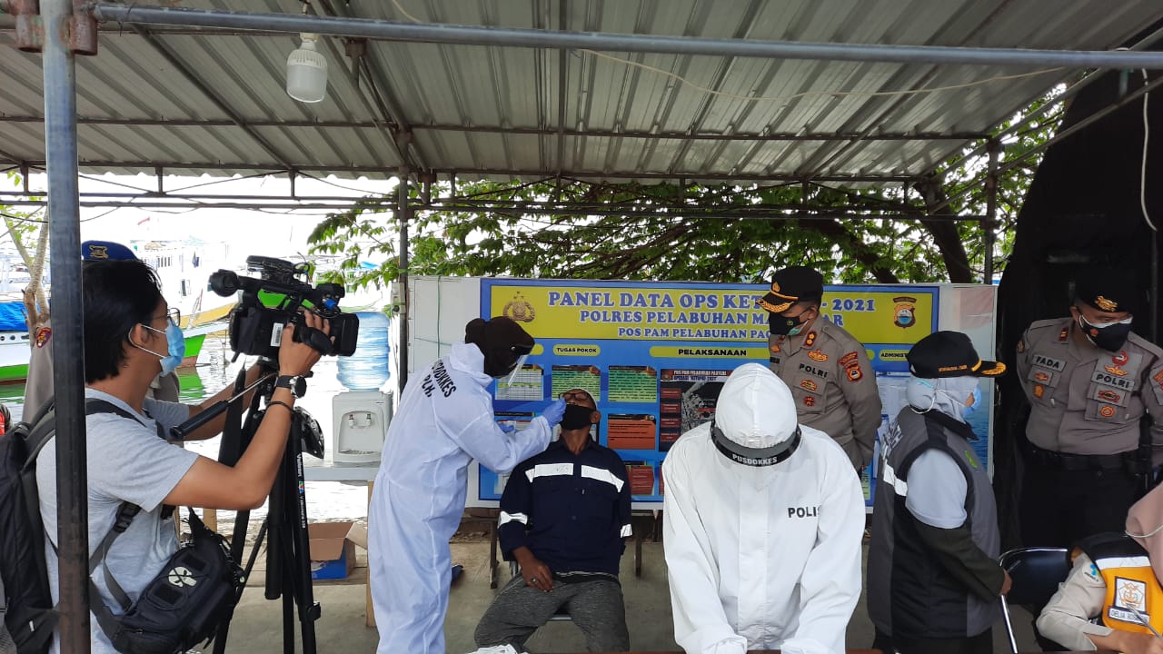 Pantau langsung pelaksanaan Swab antigen, Kapolres AKBP Kadarislam Ajak Warga tetap Prokes