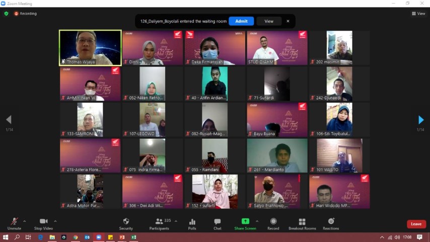 Ratusan Konsumen Honda Lepas Rindu Melalui Silaturahmi Virtual