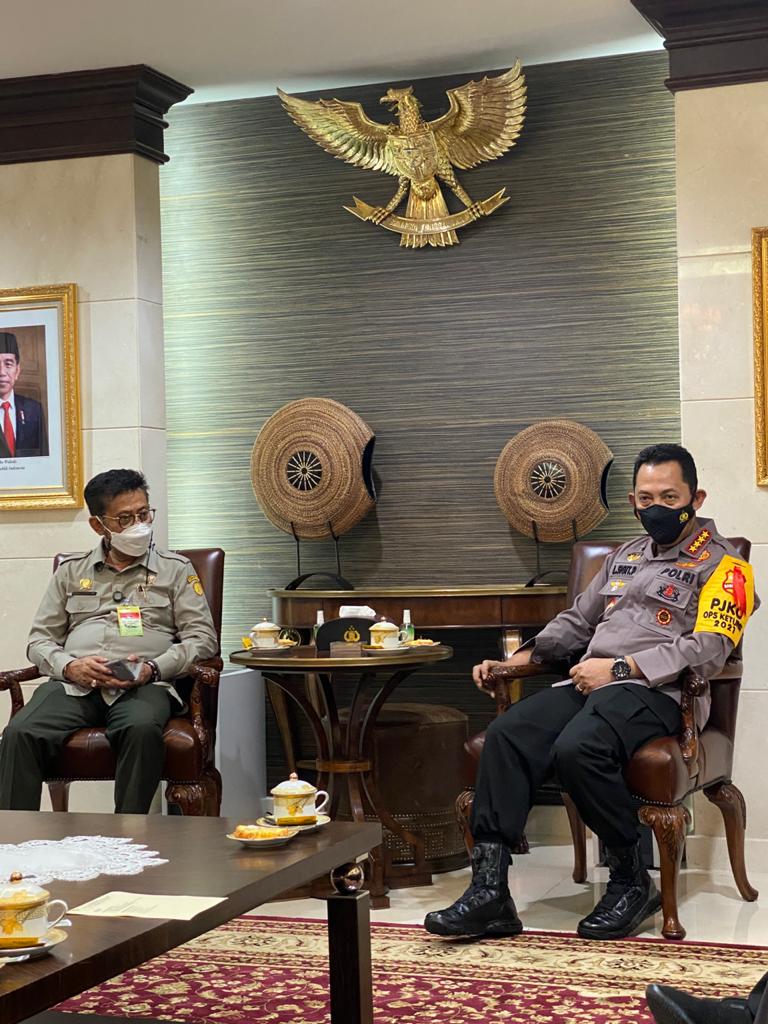 Kapolri – Mentan Bahas Swasembada Beras Hingga Pendistribusian Pupuk Subsidi