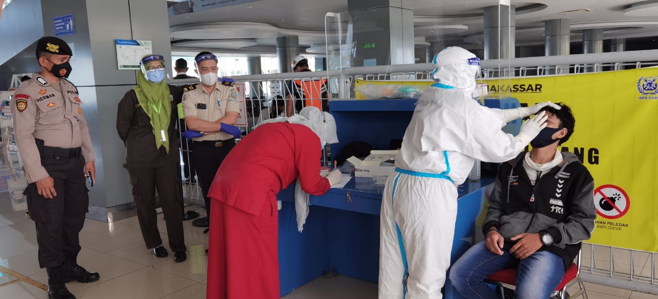 Polres Pelabuhan Makassar gelar Rapid Antigen Gratis Untuk Panumpang Kapal
