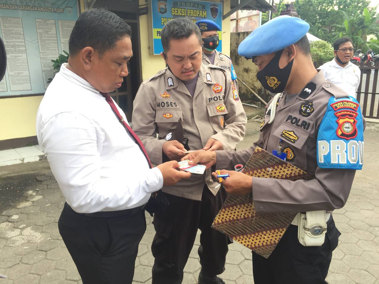 Terapkan Disiplin Kepada Anggota, Propam Polres Pelabuhan Makassar lakukan Gaktibplin