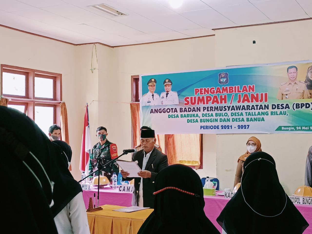 MB Lantik 39 Anggota BPD se-Kecamatan Bungin