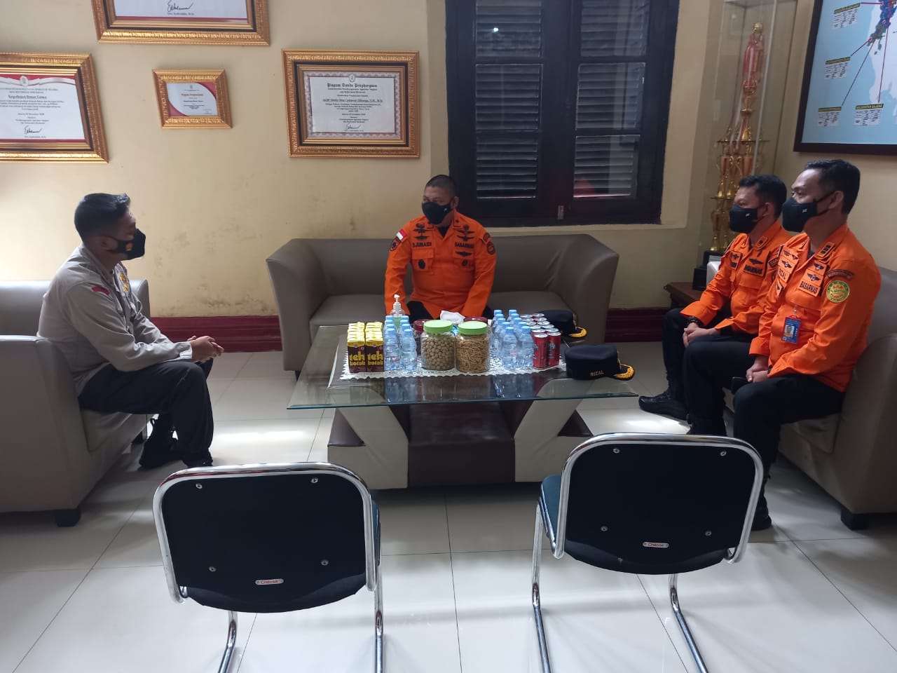 Basarnas Sulsel Datangi Polres Gowa