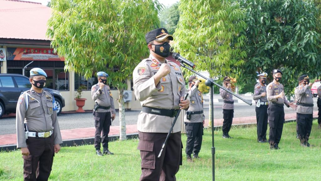Kapolres Pimpin Apel Pengamanan Pilkades
