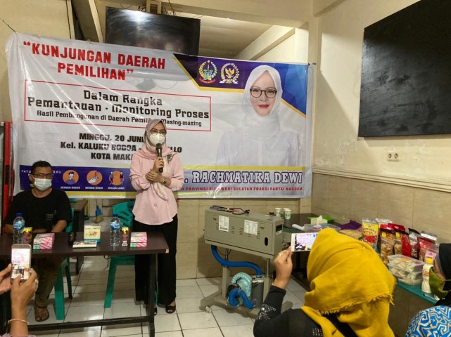 Cicu Monitoring Bantuan Alat Kemasan bagi pelaku UMKM di Tallo