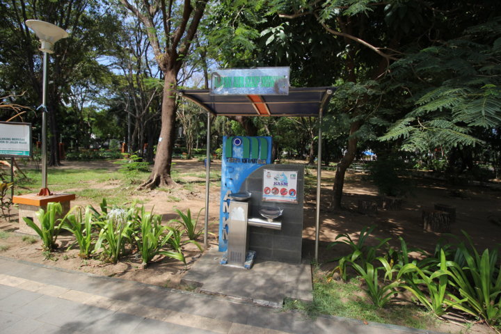 tempat air siap minum yang ada di Taman Macan