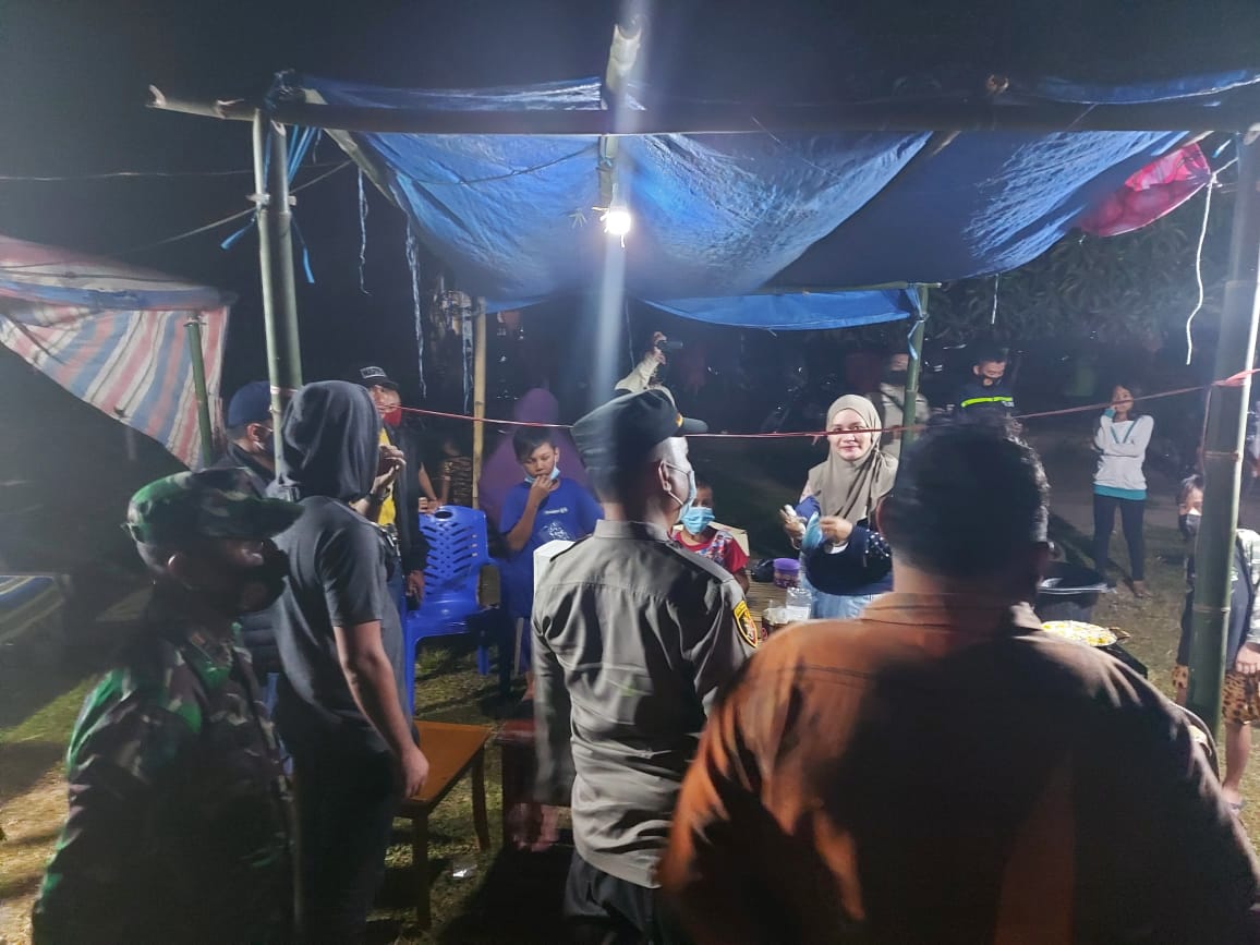 Tripika Pallangga Bubarkan Pasar Malam