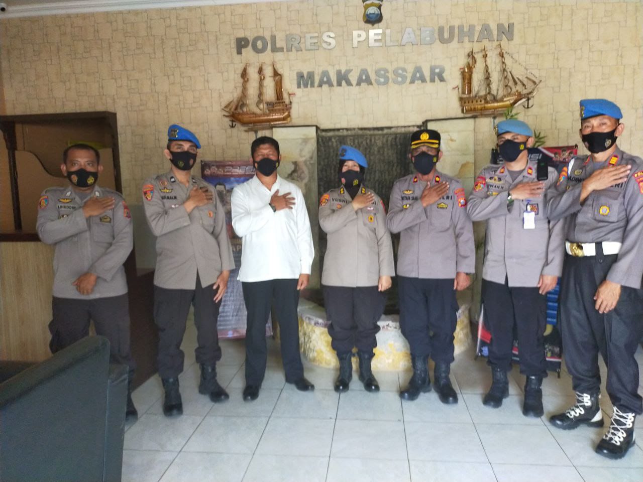 Polres Pelabuhan Makassar terima Kunjungan Supervisi Biro Provos Div Propam Polda Sulsel