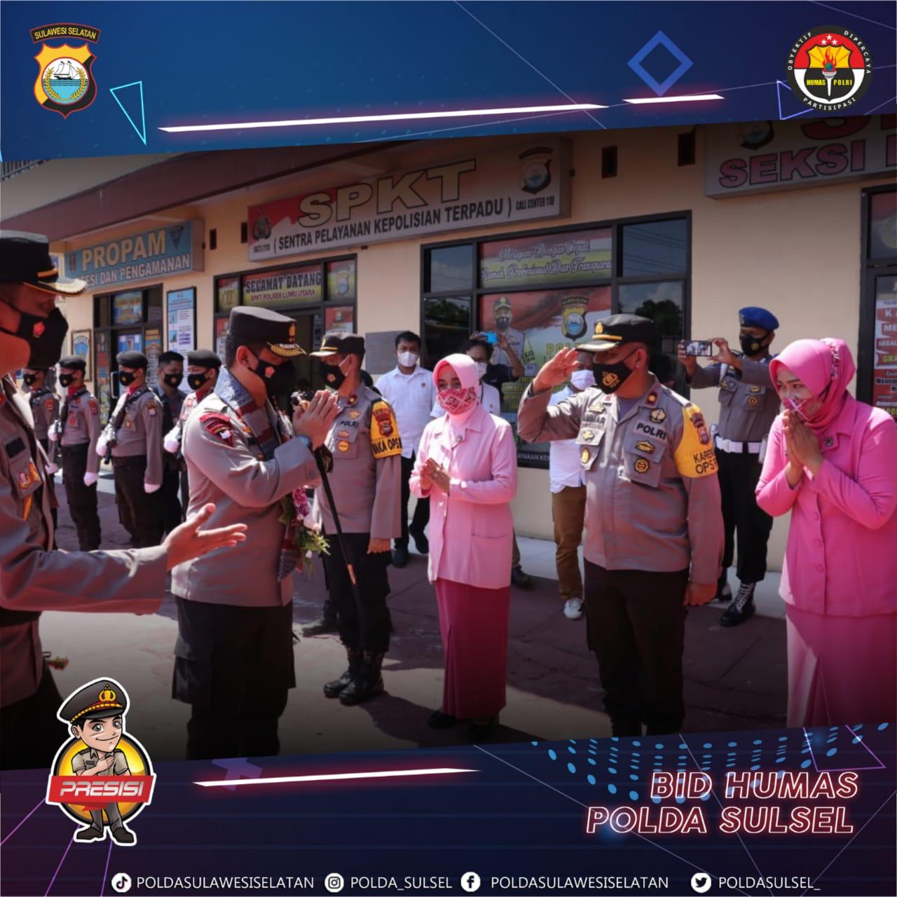 Kapolda Sulsel Laksanakan Kunjungan Kerja ke Polres Luwu Utara dan Polres Palopo