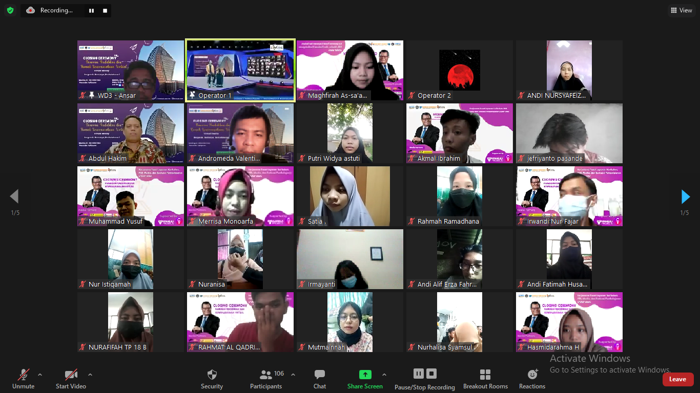 Rektor UNM Apresiasi Edufair 2021 Prodi TP FIP