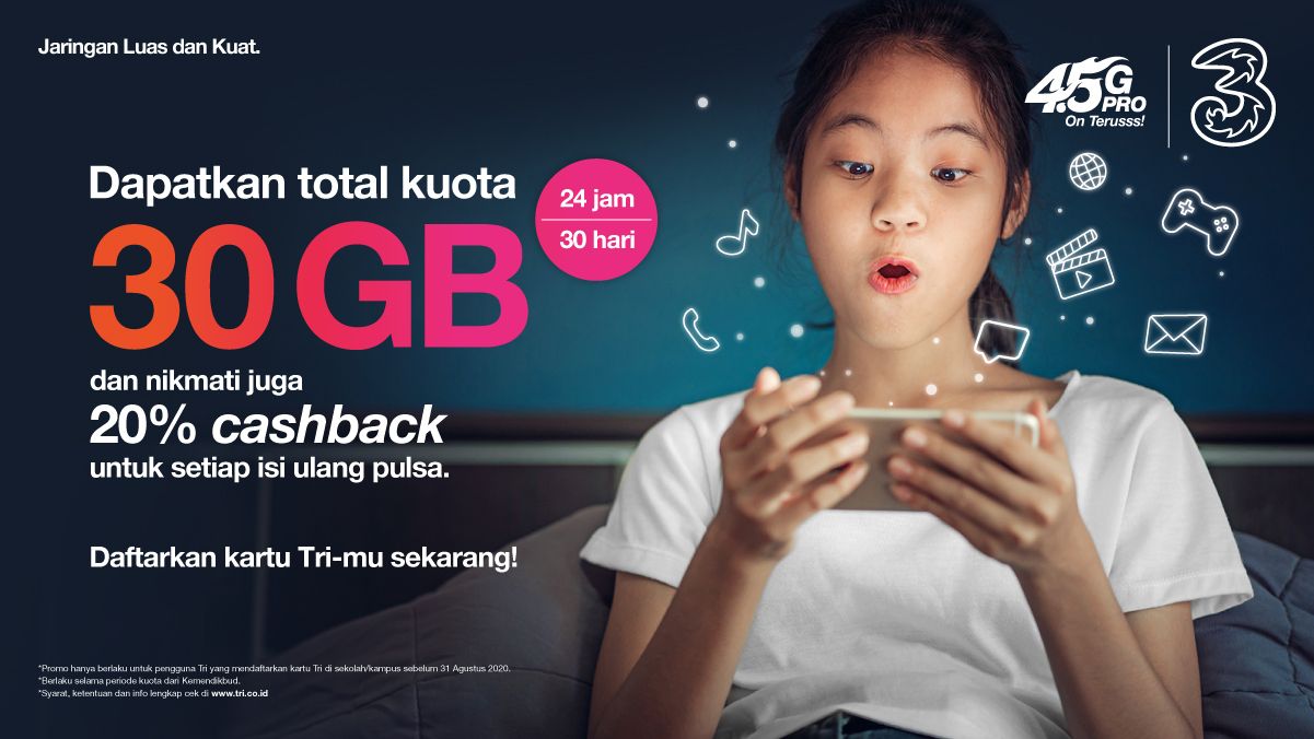 3 Indonesia Fokus Sediakan Paket Internet Terjangkau