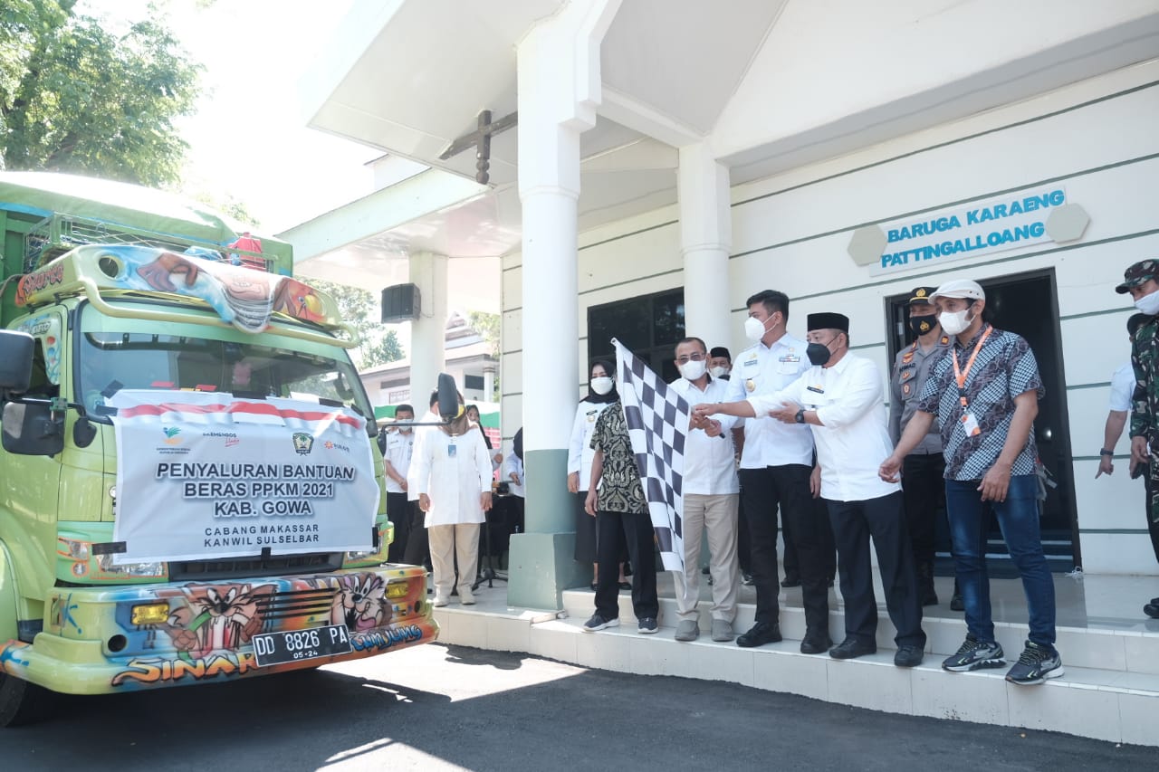 Bulog Bantu Gowa 740 Ton Beras PPKM