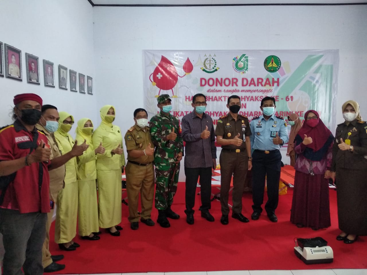 Dansatgas TMMD Hadiri Donor Darah